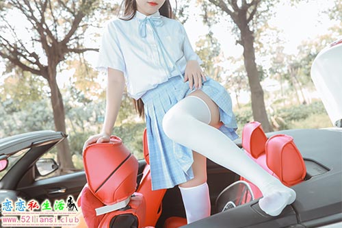 [美图精选]08-不呆猫 白丝过膝袜【21P+12V/209M】