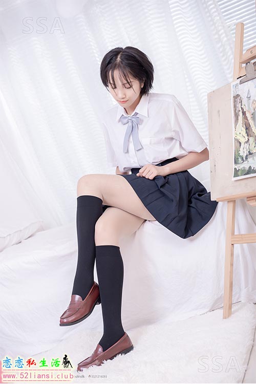 [SSA丝社]超清写真 No.181 小佩 酒窝少女JK制服肉丝黑袜穿搭示范【135P/1.44G】