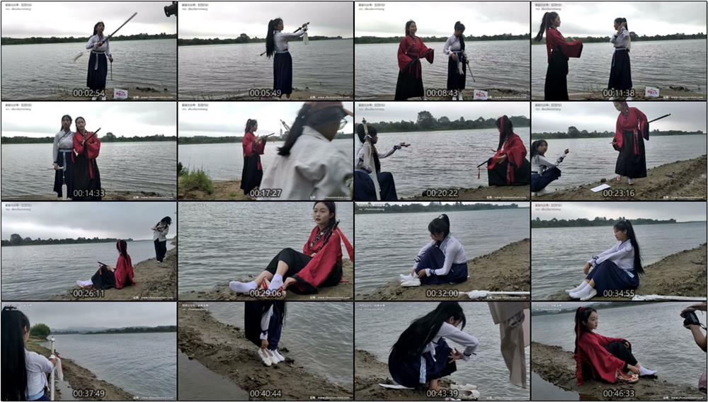 [初夏女神]055期 双双、点点~《剑侠情缘》天然湖泊诉说江湖情(带视频)【168P+1V/6.34G】