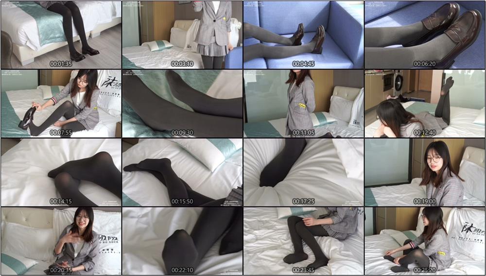 [袜啵啵] 210期 小甜豆-皮鞋、厚灰丝、ol装(带视频)【140P+1V/5.63G】