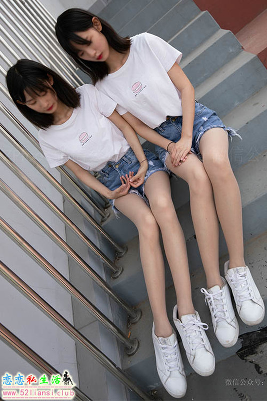 [山茶摄影ISS]190-双胞胎姐妹花 操场牛仔裤【80P/80M】