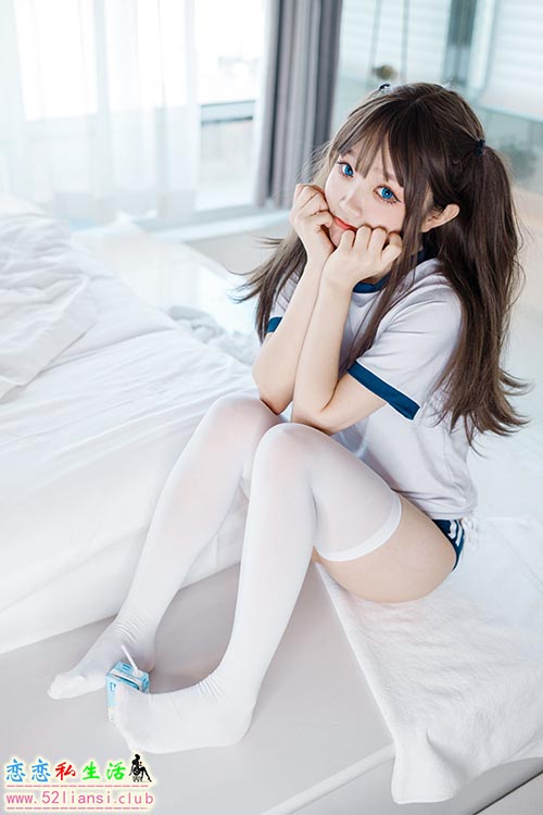 [美图精选]1063-神沢永莉-半双马尾体操服大腿袜【68P/96M】