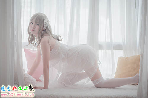 [Yoko宅夏] NO.001 白色丝质连衣裙【26P/161M】