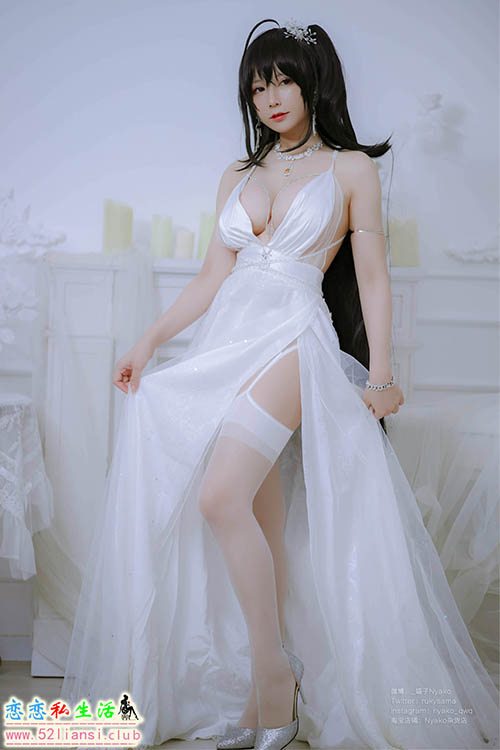 [美图精选]341-Nyako喵子-大凤纯白婚纱【65P/68M】
