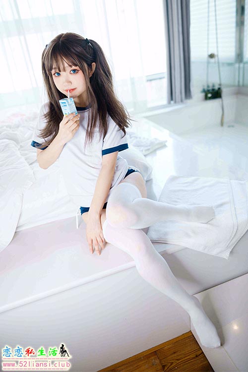 [美图精选]1063-神沢永莉-半双马尾体操服大腿袜【68P/96M】