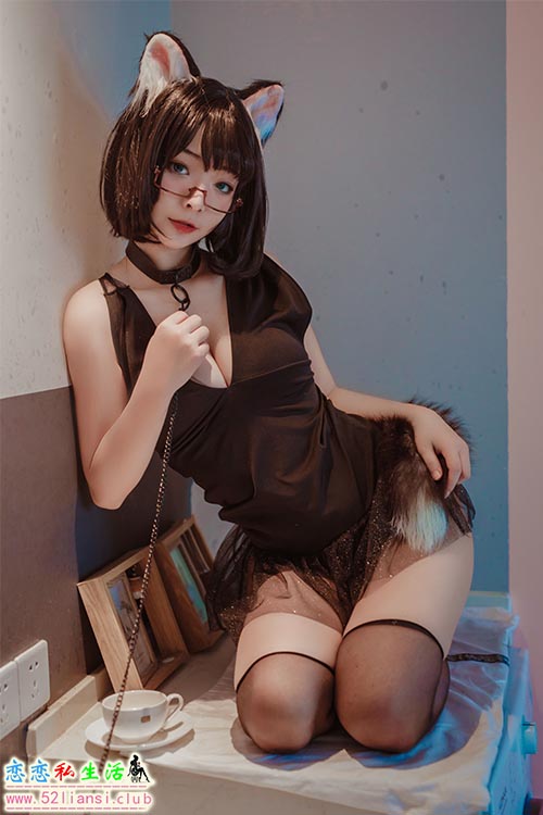 [美图精选]246-yuuhui玉汇-猫猫头黑裙子【10P/16M】