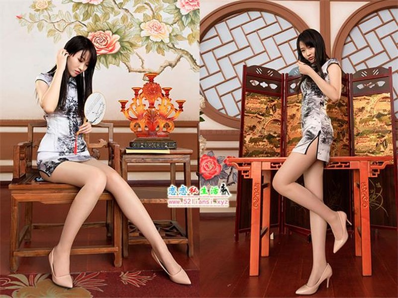 [青丘女神] 2018.09.24 中秋旗袍肉丝【99P/183M】