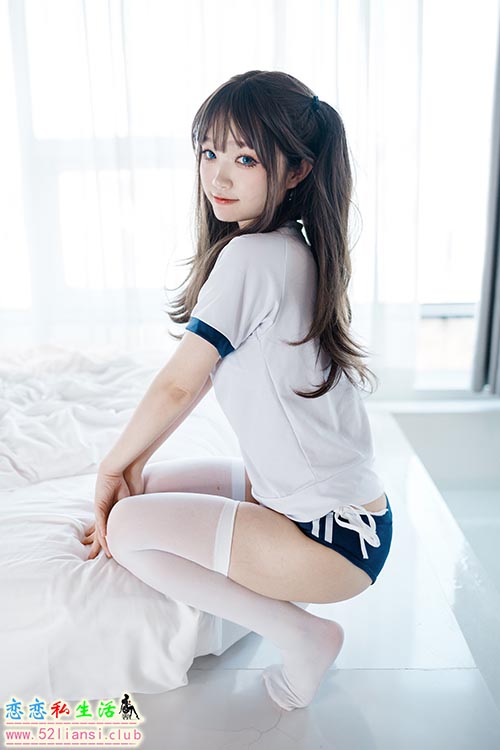 [美图精选]1063-神沢永莉-半双马尾体操服大腿袜【68P/96M】