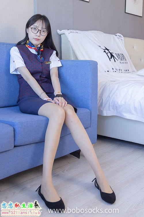 [袜啵啵] 115期 稚予-平底鞋、肉丝、空姐制服(带视频)【136P+1V/5.39G】