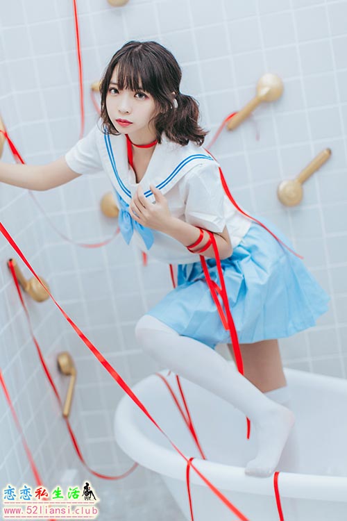 [疯猫ss]NO.037浴室彩带JK制服【21P/172M】