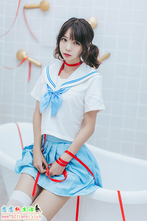 [疯猫ss]NO.037浴室彩带JK制服【21P/172M】
