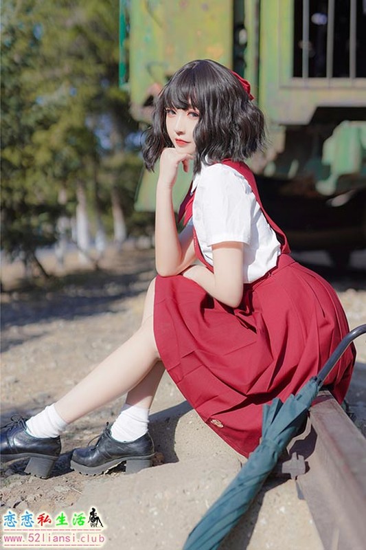 [喵糖映画] 赏美 VOL.444 红色JK裙【39P/107M】