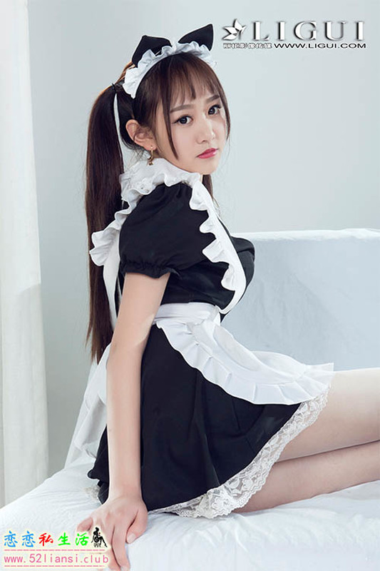 [Ligui丽柜] 2021.03.29《00后白丝小佣》小熊【74P/68M】