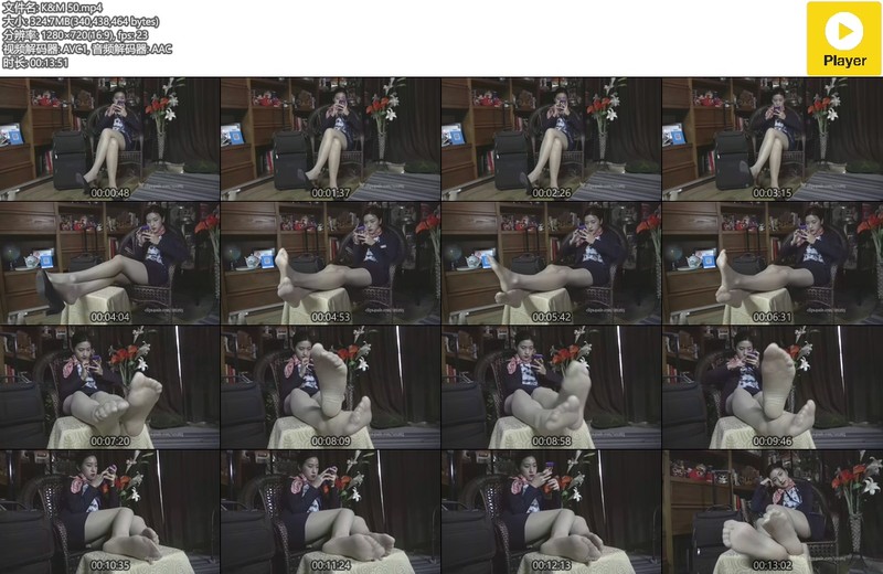[视频] K&M 50-茜茜展示肉丝美足 第2部【14min/325M】