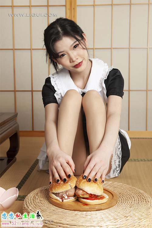[Ligui丽柜] 2023.04.24《肉丝汉堡》橙子【66P/55M】