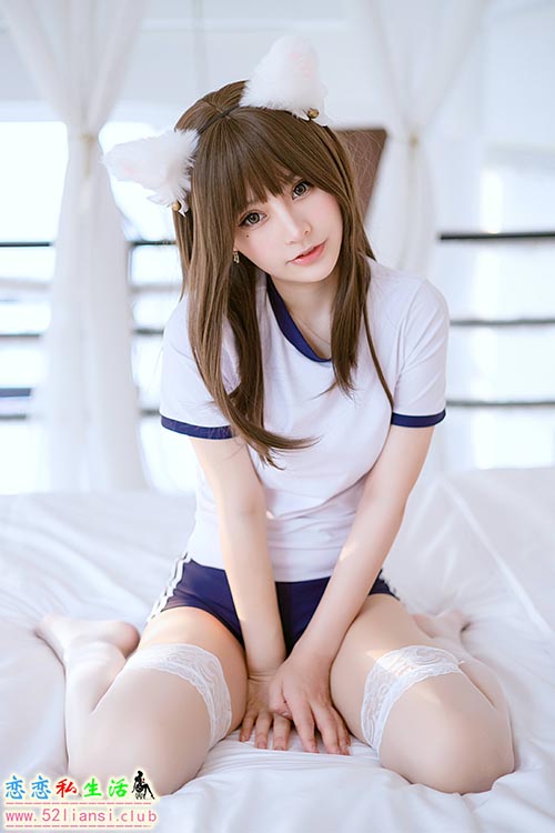 [美图精选]879-芊芊酱w-猫耳体操服【18P/44M】