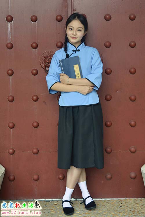 [初夏女神]063期 双双~【穿越百年】民国校服与千年建筑的相遇(带视频)【147P+1V/5.16G】