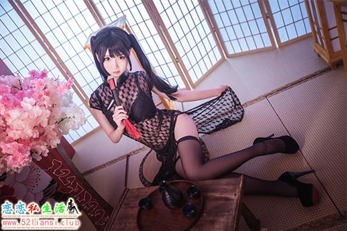 [面饼仙儿] NO.018 黑丝情趣旗袍【21P/234M】