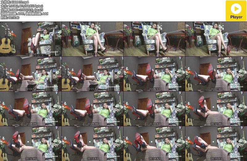 [视频] K&M 35-丙丙吃着棒棒糖高跟挑鞋【17min/1.3G】