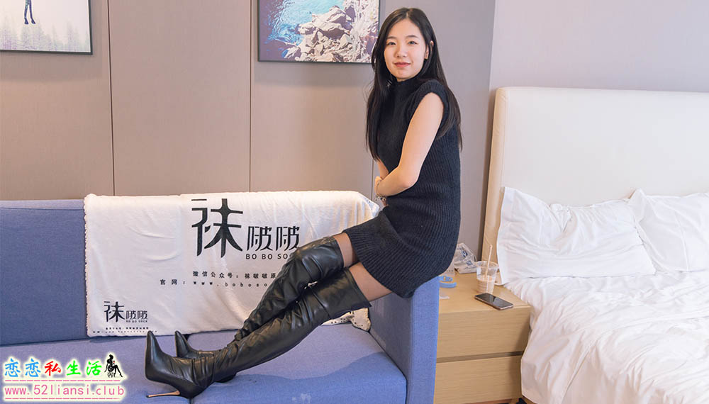[袜啵啵] 194期 小甜豆-高跟长靴、凉鞋、黑丝-脚尖微加固款、裸足、穿鞋踩黄油，香蕉剧情(带视频)【140P+1V/6.36G】
