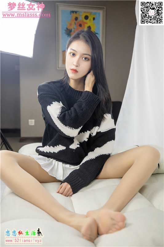 [MSLASS梦丝女神] NO.092-小穆 毛衣挡不住长腿【67P/558M】