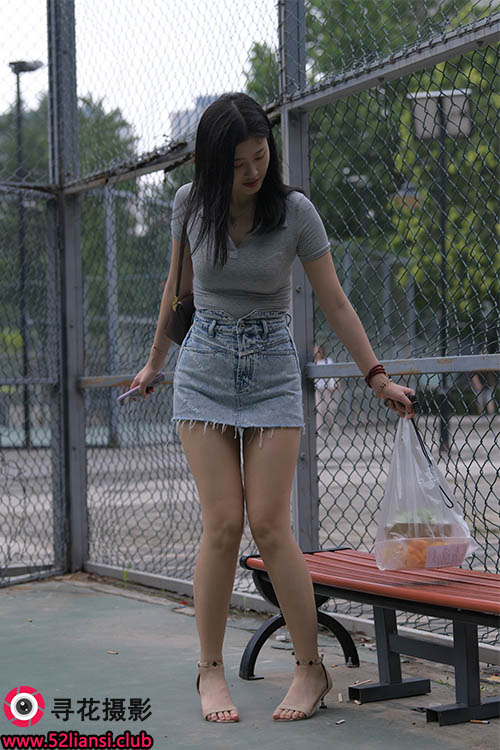 [魔镜街拍] 169-一只麋鹿摄影-牛仔短裙美女【233P/297M】