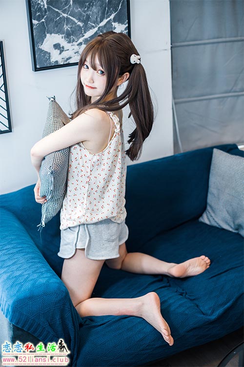 [美图精选]675-神沢永莉-黄色吊带睡衣兔兔【22P/92M】