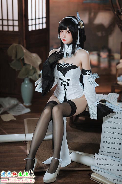[美图精选]931-焖焖碳-碧蓝航线 鎮海 白黑礼服【23P/56M】