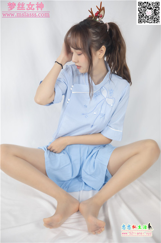 [MSLASS梦丝女神] NO.085-玥玥 蓝色仙女古装（带视频）【76P+1V/1.1G】