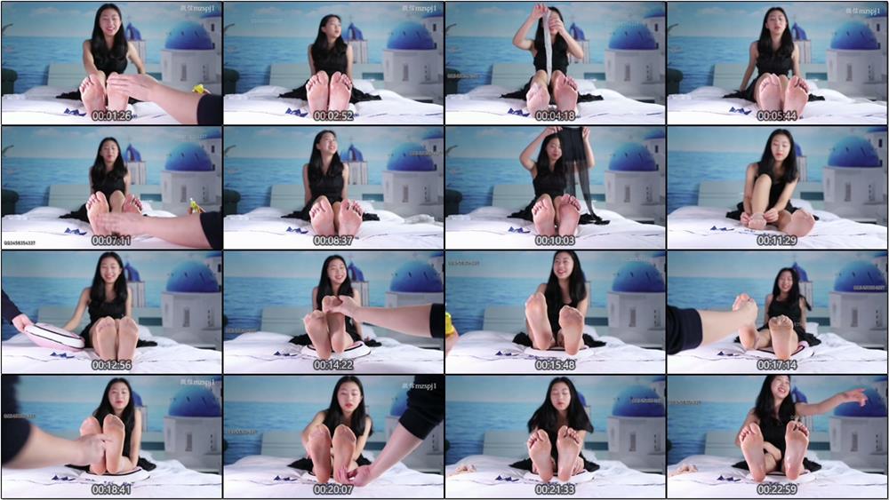 [脚模摄影] 13-舞蹈学妹抹油挠脚心【25min/660M】