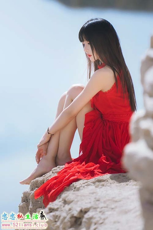 [喵糖映画] 赏美 VOL.372 海边红裙【25P/461M】
