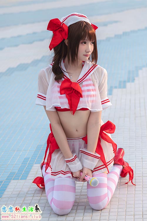 [美图精选]612-瓜希酱-岛村卯月 泳衣【30P/130M】