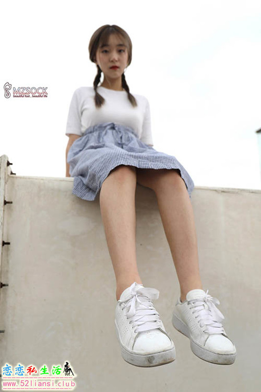 [MZSOCK]爱美足 2019年第79期 梦琪 天台吊带灰船袜【76P/818M】