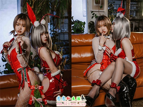 [美图精选]76-柒柒要乖哦-2021圣诞双兔【23P/163M】视频下载