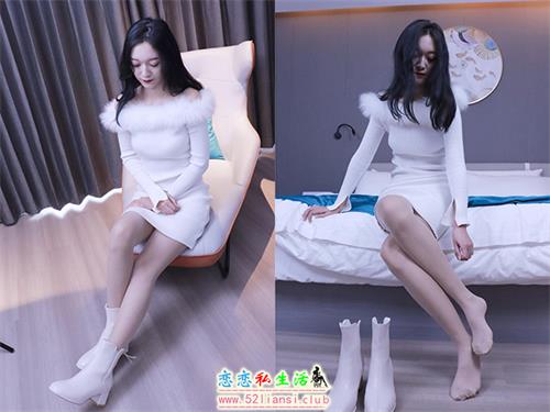 [初夏女神]010期 依依~2022款白色毛领连衣裙搭白色短靴(带视频)【147P+1V/5.55G】视频下载