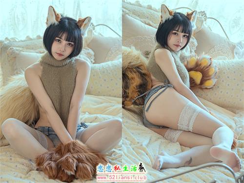 [美图精选]506-七月喵子-幻想兽娘集日食 牙牙【26P/50M】视频下载