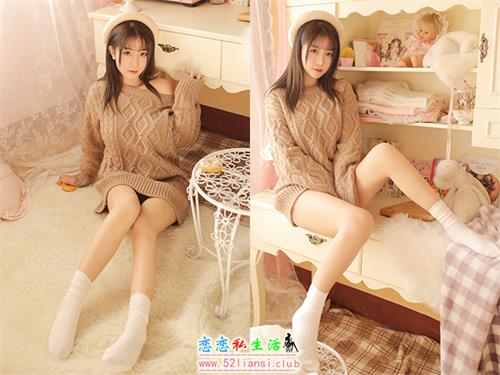 [美图精选]819-猫九酱-驼色毛衣【25P/52M】视频下载