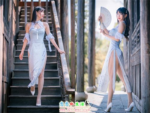 [美图精选]567-陆卿卿kyokyo-蓝色旗袍【24P/38M】视频下载