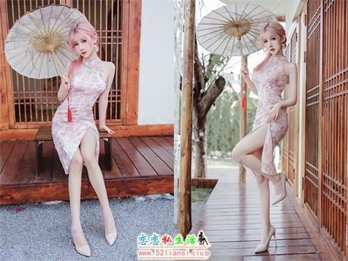 [美图精选]1010-仙女月-粉色旗袍【20P/70M】视频下载