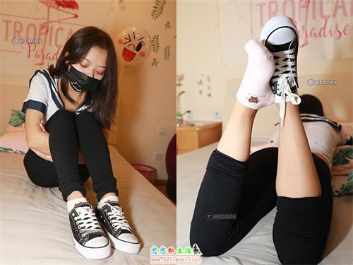 [MZSOCK]爱美足048 朵朵 黑色打底裤粉色小棉袜【86P/18M】视频下载