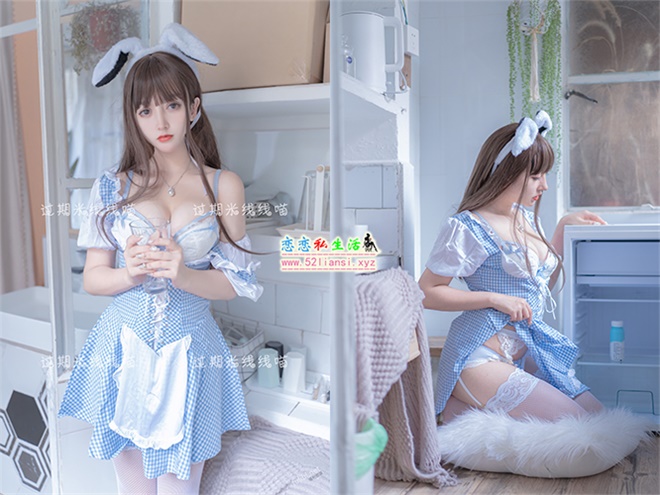 [过期米线线喵]-蓝白女仆装【55P/131M】