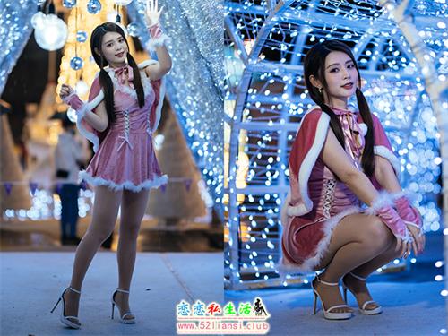 [街拍丝足]286-长腿美模 筱筱 - 圣诞【50P/103M】视频下载
