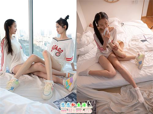 [IMZSOCK爱美足] 2023年-新年作品 空军鞋白棉袜裸足 雨沫&君君【130P/1.52G】