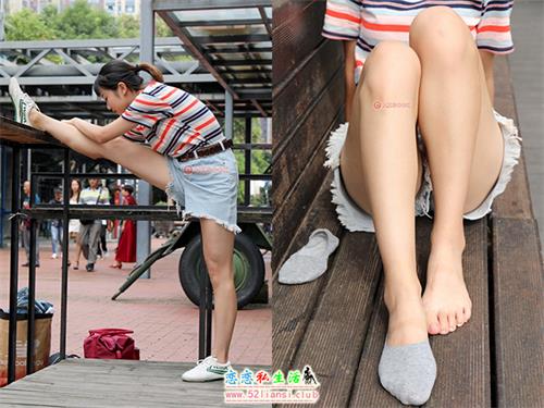[MZSOCK]爱美足032 婷婷 灰色小船袜【131P/37M】视频下载