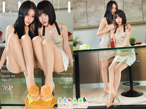 [Ligui丽柜] 2022.03.18《莲食记-超级汉堡》小智贤&小七【76P/81M】视频下载