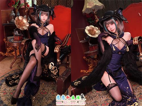[美图精选]1030-黑白御猫-柴郡旗袍【37P/85M】视频下载