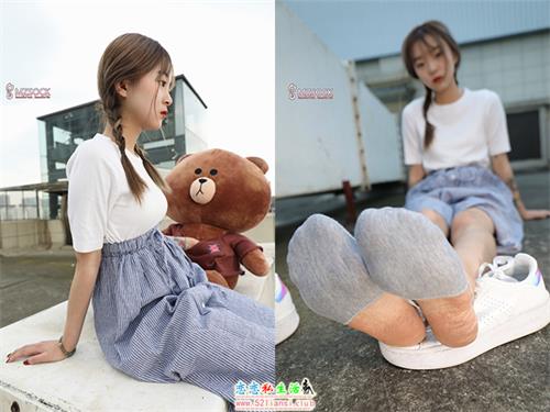 [MZSOCK]爱美足 2019年第79期 梦琪 天台吊带灰船袜【76P/818M】视频下载