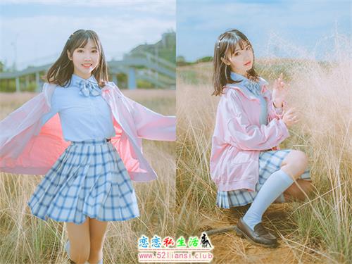 [面饼仙儿] NO.058 粉黛草JK【19P/385M】