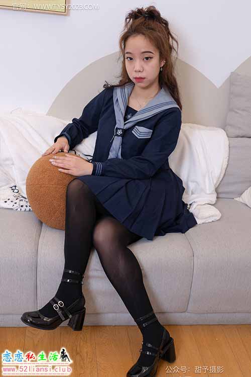 [甜予摄影] NO.094 小语-JK制服、皮鞋、厚黑丝(带视频)【127P+2V/10G】