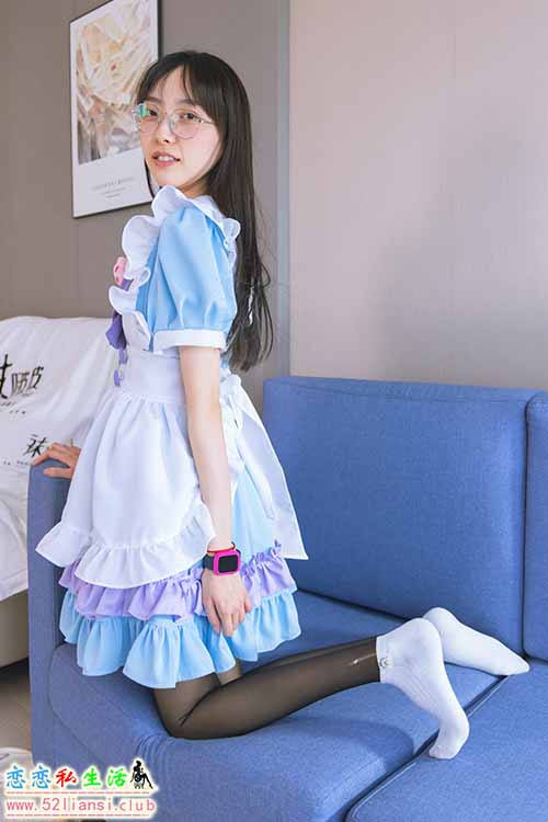 [袜啵啵] 437期 稚予-女仆装、人字拖、薄黑丝-脚尖加固款、白棉袜、裸足、撕破丝袜剧情(带视频)【140P+1V/7.24G】